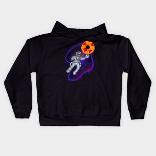 Astronaut Pizza Bagel Kids Hoodie